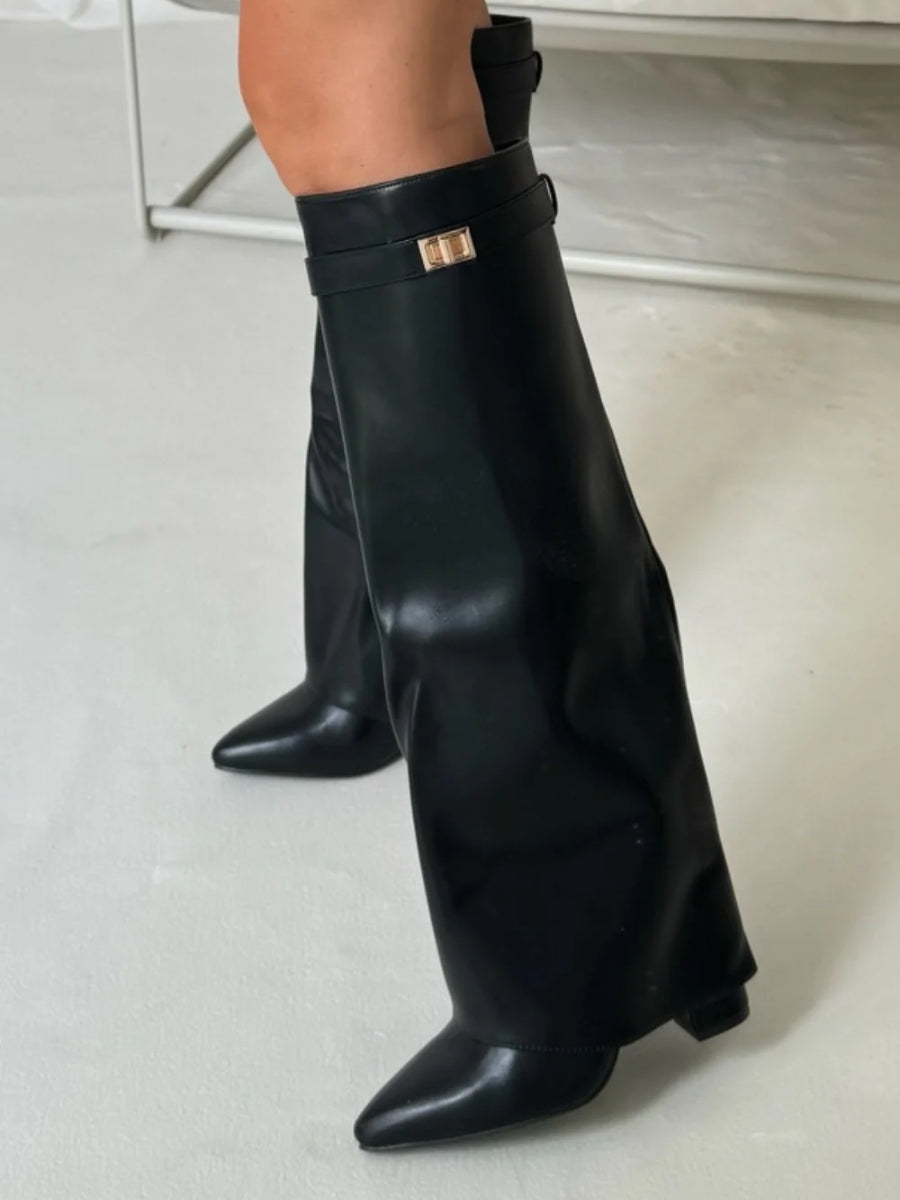 Nyla | Women’s Knee High Flared Boots