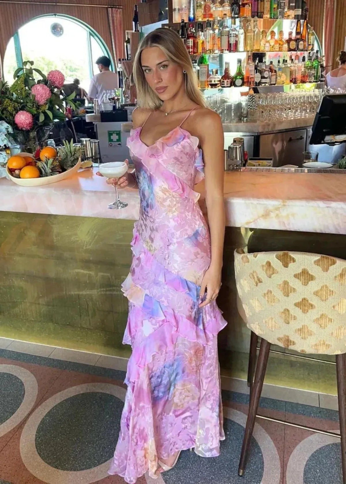 Marielle | Women’s Ruffle Maxi Dress