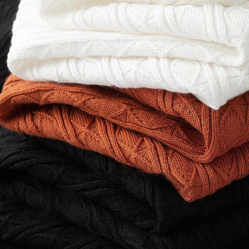 Jonathan | Men’s Elegance Diamond-Knit Polo Shirt