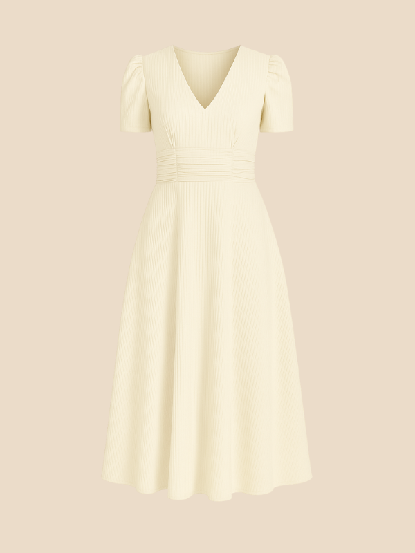 Kamira | V-Neck Midi Dress