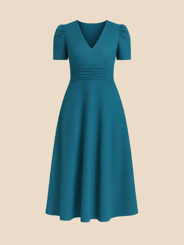 Kamira | V-Neck Midi Dress