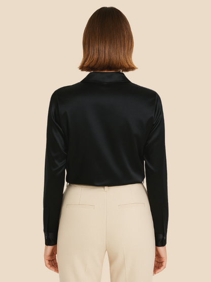 Serena | Women’s Silky Button-Up Blouse