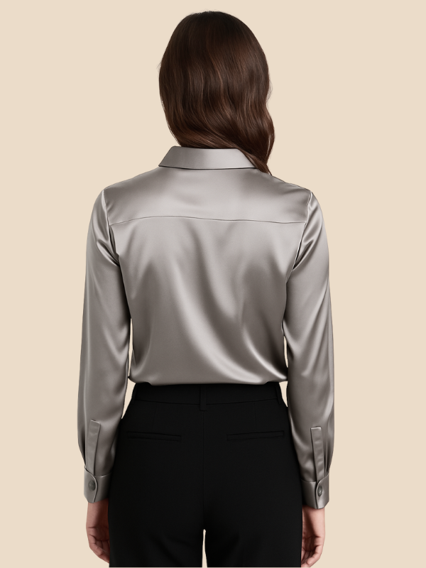 Serena | Women’s Silky Button-Up Blouse