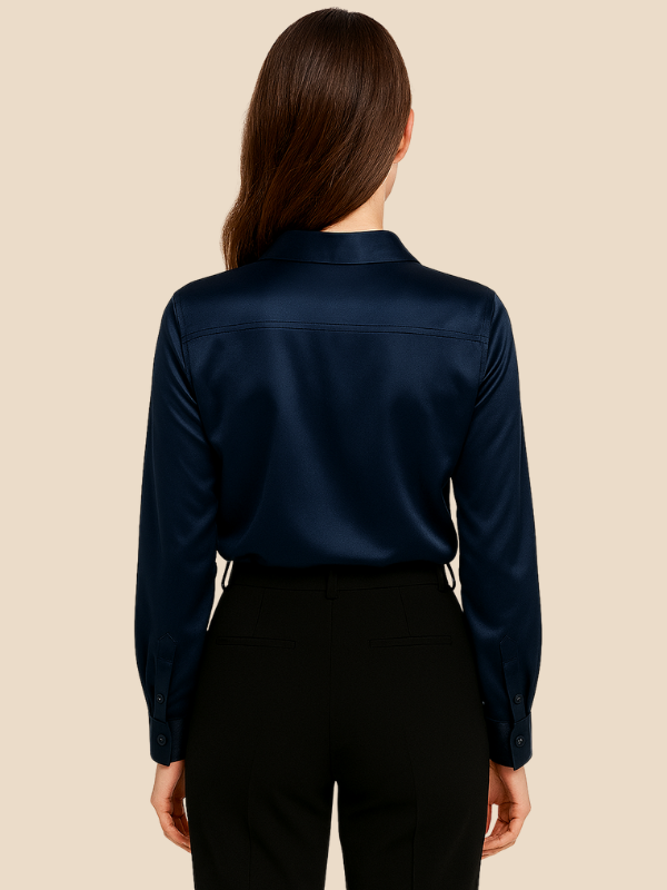 Serena | Women’s Silky Button-Up Blouse