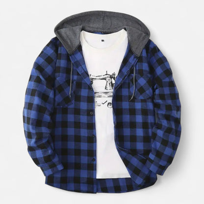 Ruxander | Men’s Button-Up Hooded Sweater