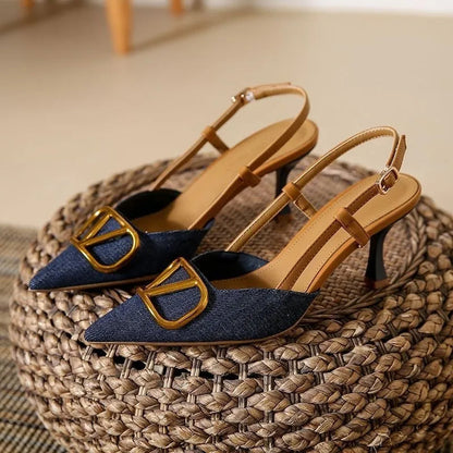 Wynsera | Women’s Pointed Slingback Heels