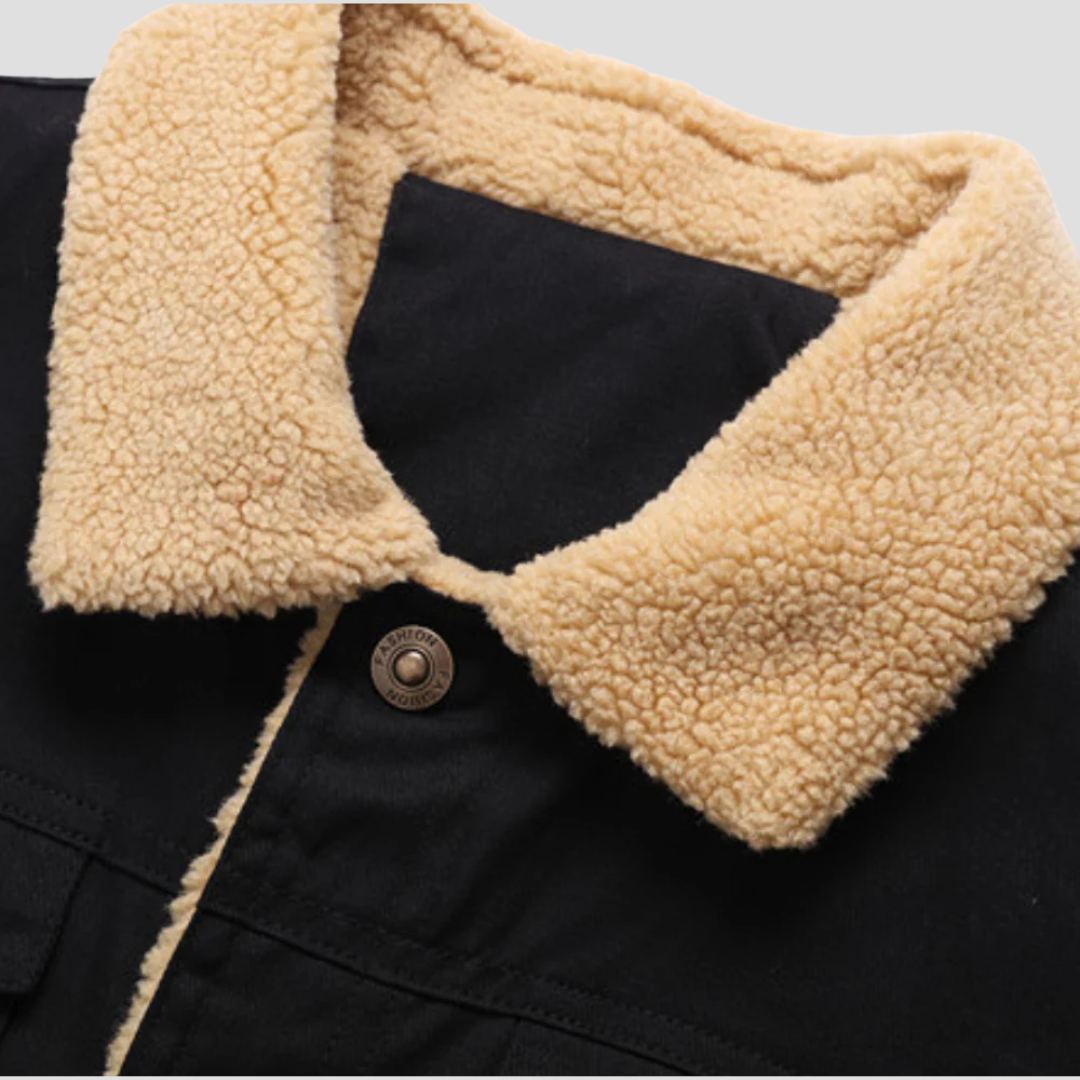 Corvainne | Men’s Sherpa-Lined Bomber Jacket