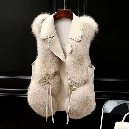 Celvra | Women’s Luxurious Faux Fur Vest