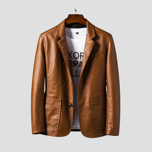 The Marclen | Men’s Leather Blazer Jacket