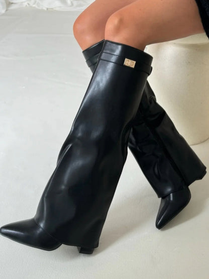 Nyla | Women’s Knee High Flared Boots