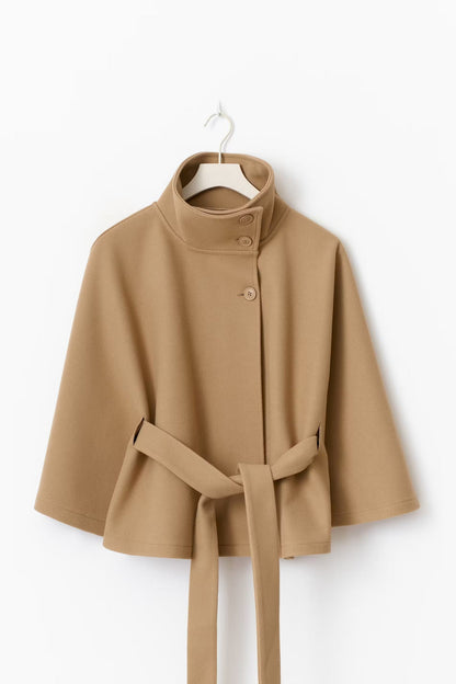 Aurora Wrap | Women’s Belted High-Neck Coat