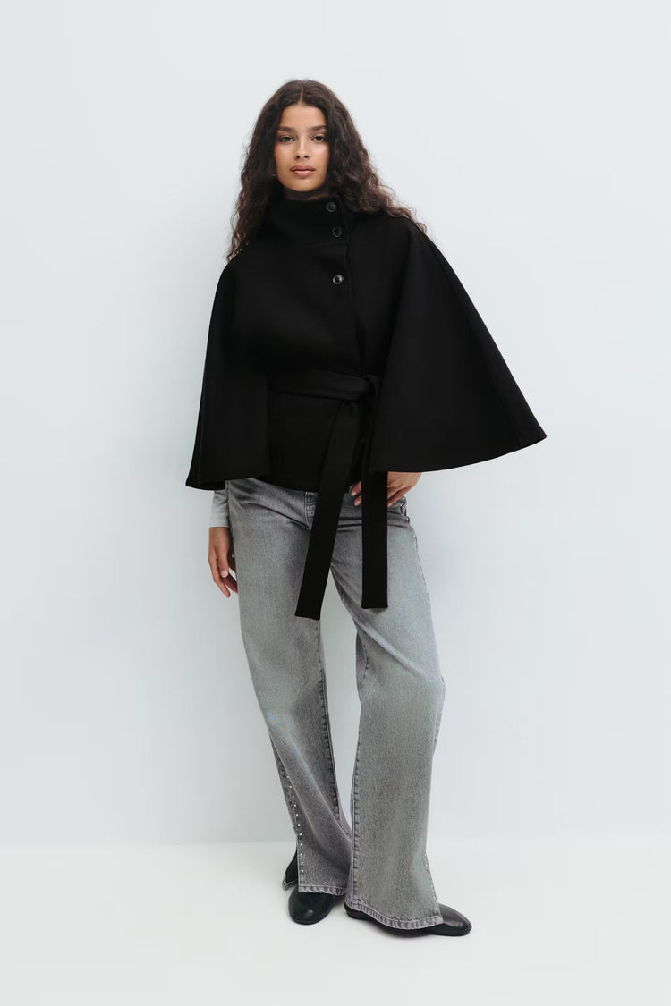 Aurora Wrap | Women’s Belted High-Neck Coat
