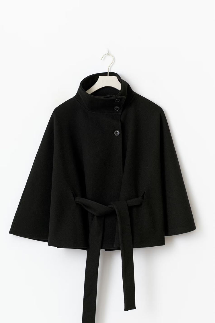 Aurora Wrap | Women’s Belted High-Neck Coat