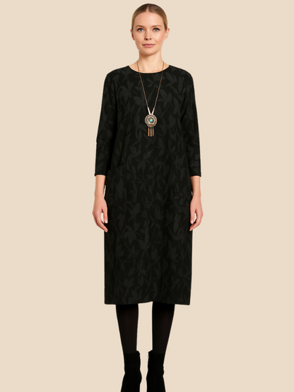 Danielle | Women’s Winter Print Dress with Pockets