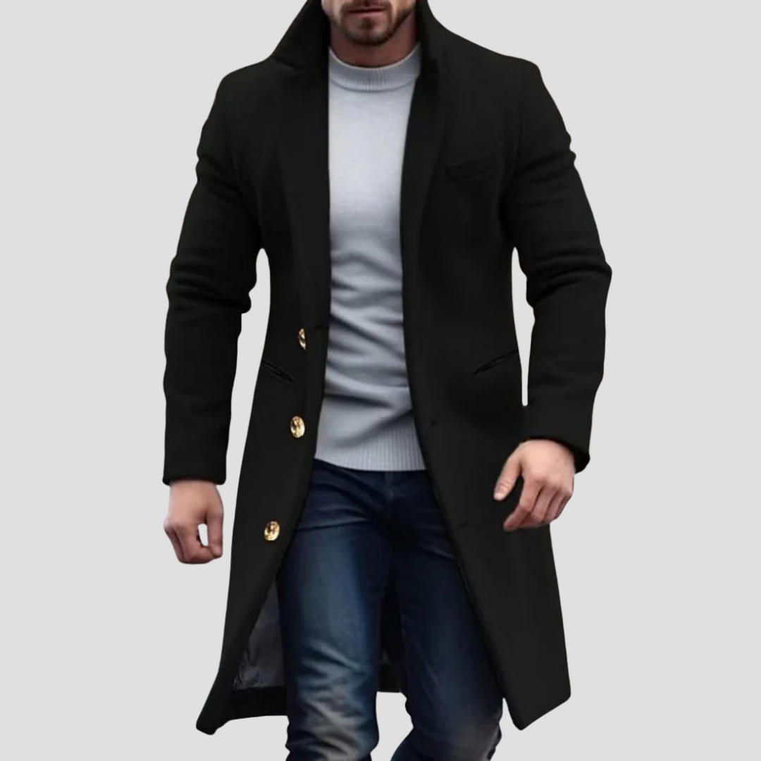 Belvierre | Men’s Long Wool Classic Coat