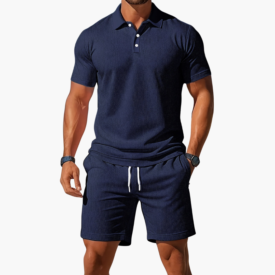 Timothy | Men’s Polo and Shorts Summer Set