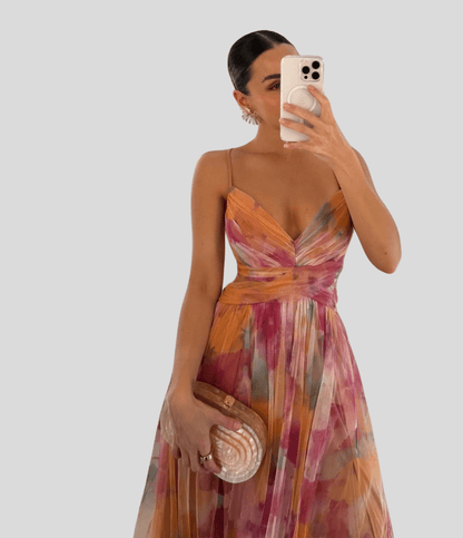 Isadora | Charming Floral Maxi Dress