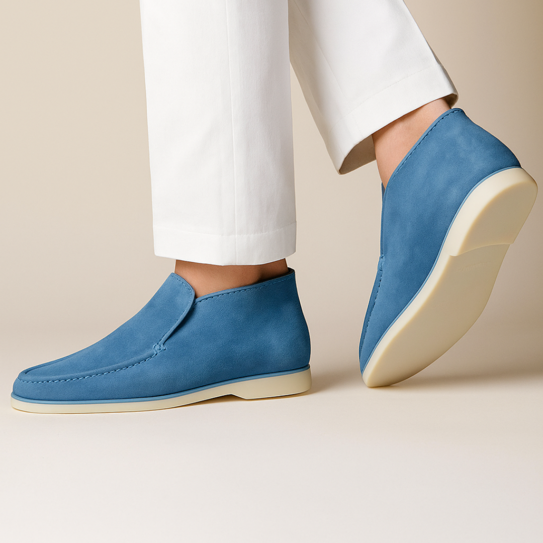 Calverne | Men’s Suede Ankle Loafers