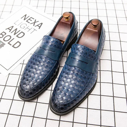 Pavaro | Men’s Handwoven Leather Loafers