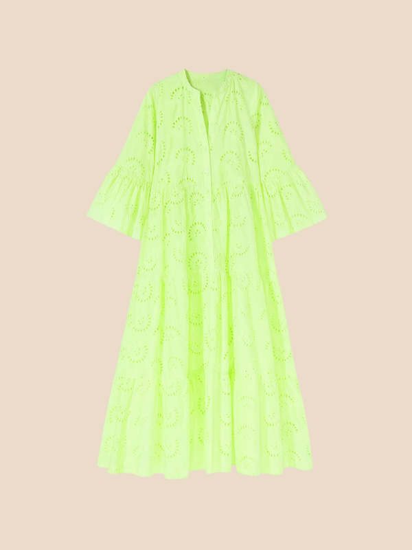 Leona | Bohemian Embroidered Cotton Dress