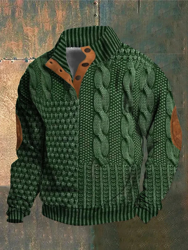 Sawyer | Men’s Patchwork Sweater Jacket