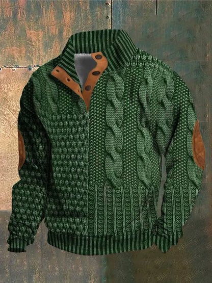 Sawyer | Men’s Patchwork Sweater Jacket