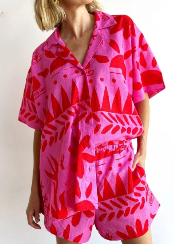 Elaina | Women’s Printed Two-Piece Summer Set