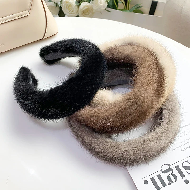 Olyssia | Women’s Luxurious Natural Fur Headband