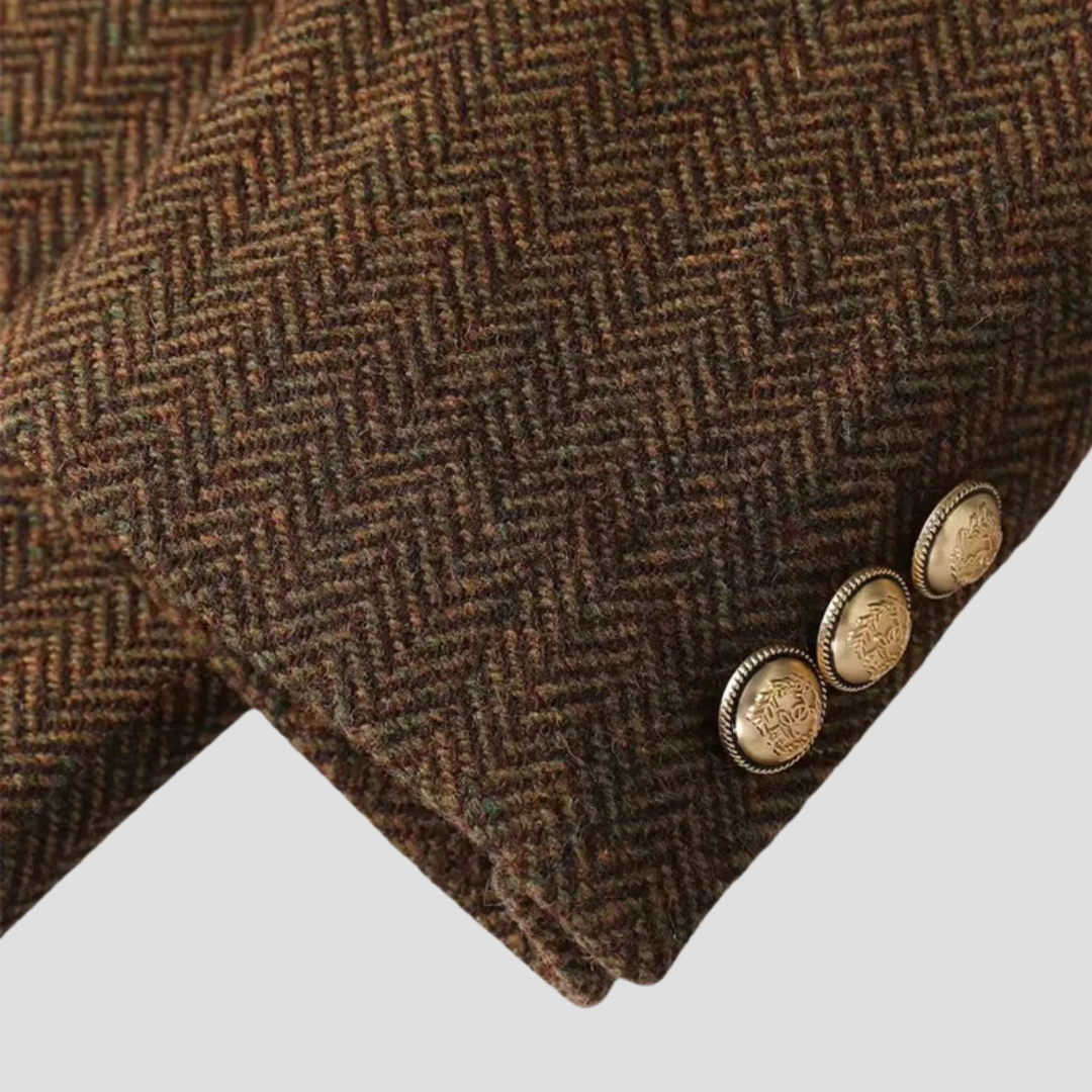Marivane | Women’s Herringbone Tweed Coat