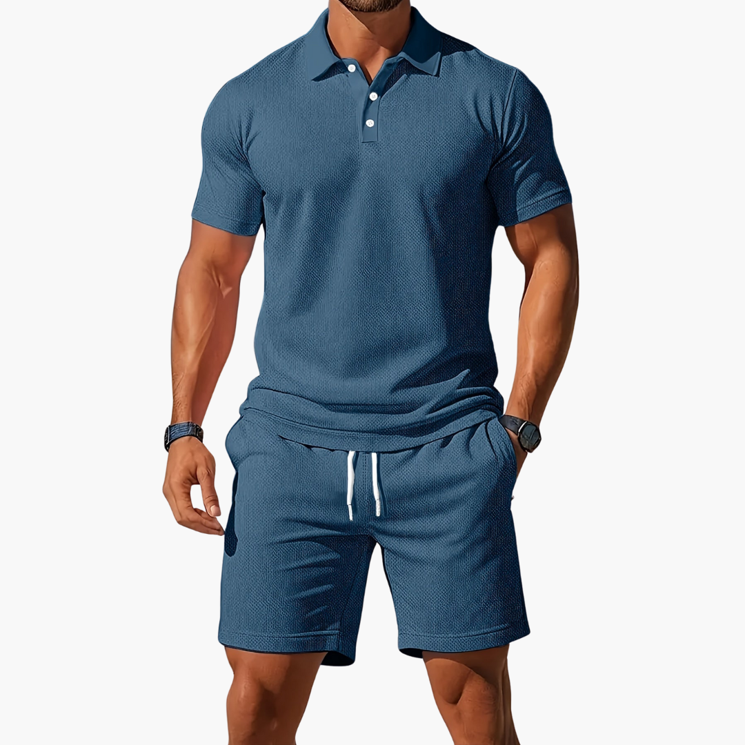 Timothy | Men’s Polo and Shorts Summer Set