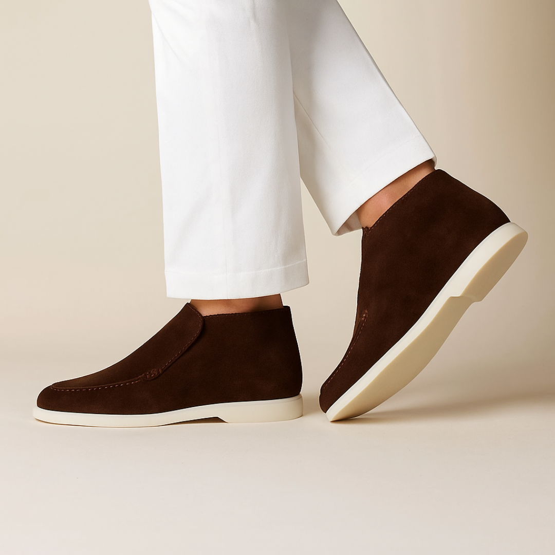 Calverne | Men’s Suede Ankle Loafers