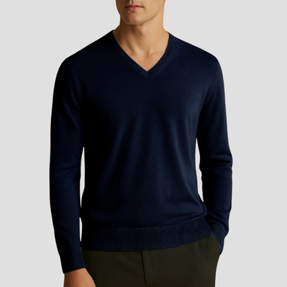 Caerlin | Men’s Pure Cashmere V-Neck Jumper