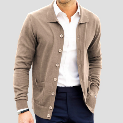 Renholm | Men’s Polo Knit Cardigan