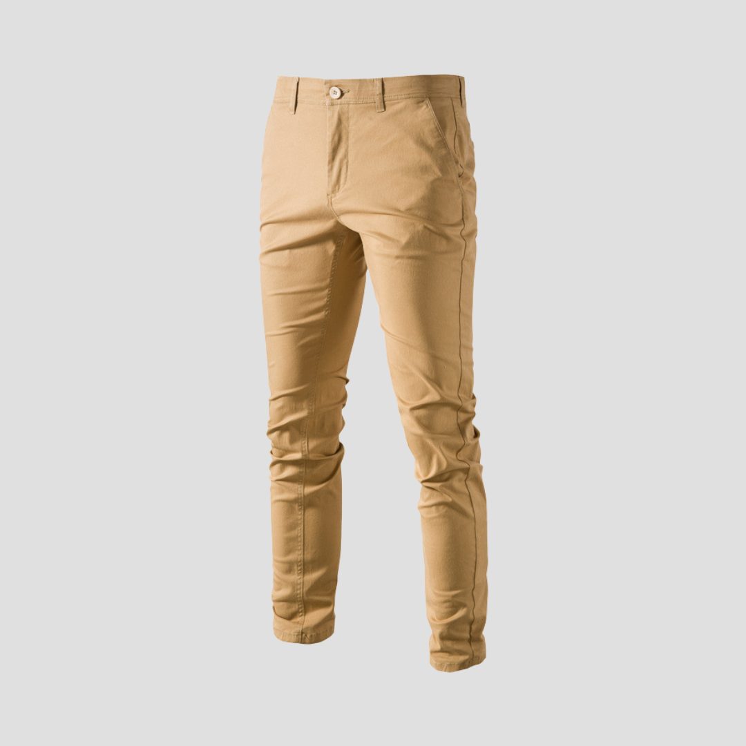 Roventis | Men’s Slim-Fit Chino Trousers