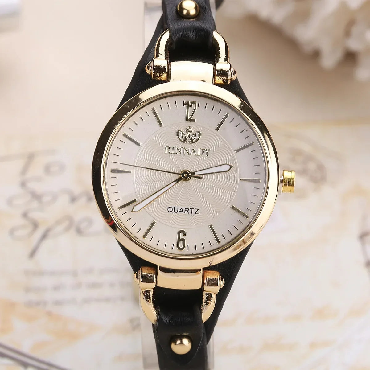 Sorrel | Women’s Gold-Tone Vegan Leather Quartz Watch