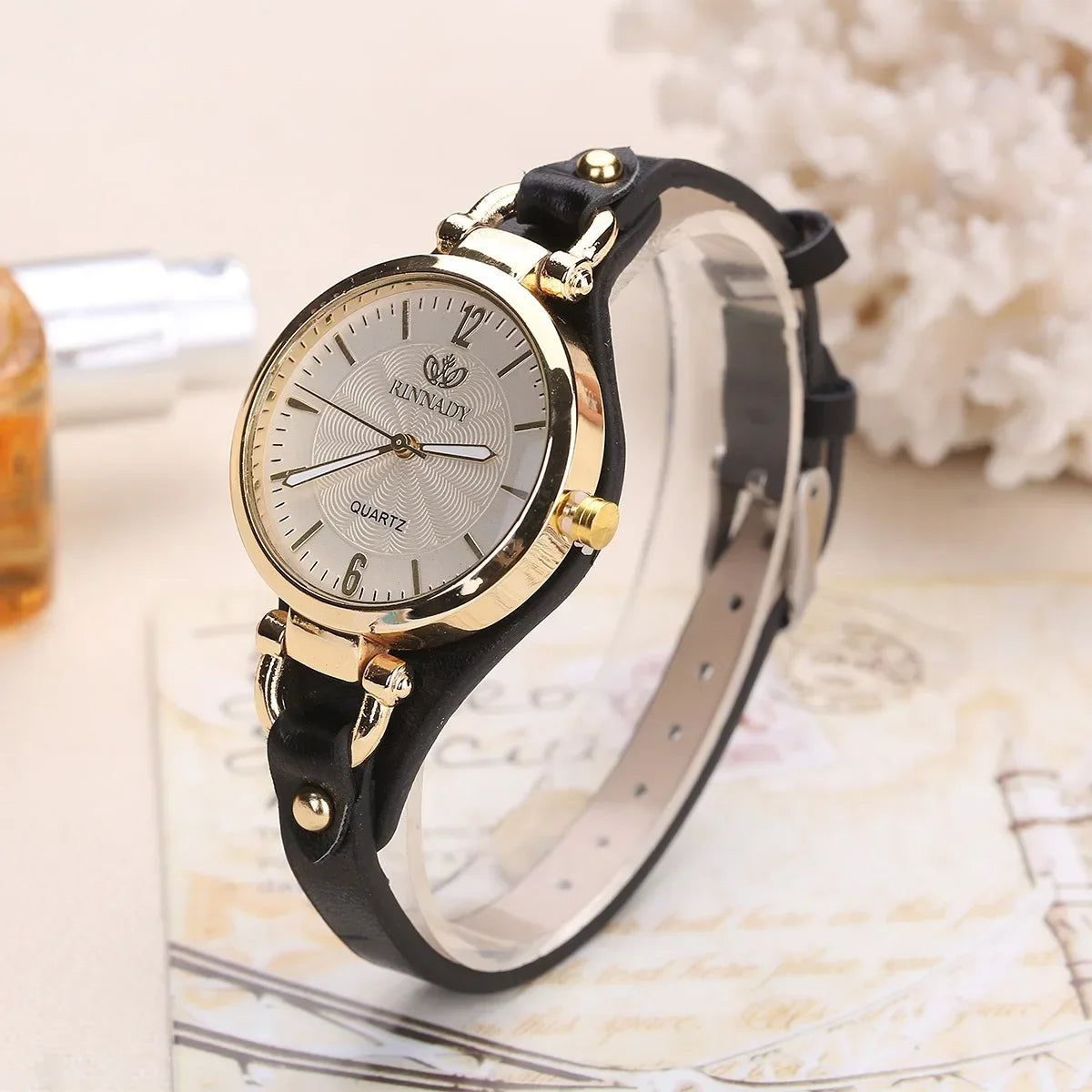 Sorrel | Women’s Gold-Tone Vegan Leather Quartz Watch