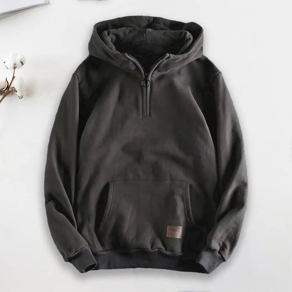Pavric | Men’s Cotton Quarter-Zip Hoodie