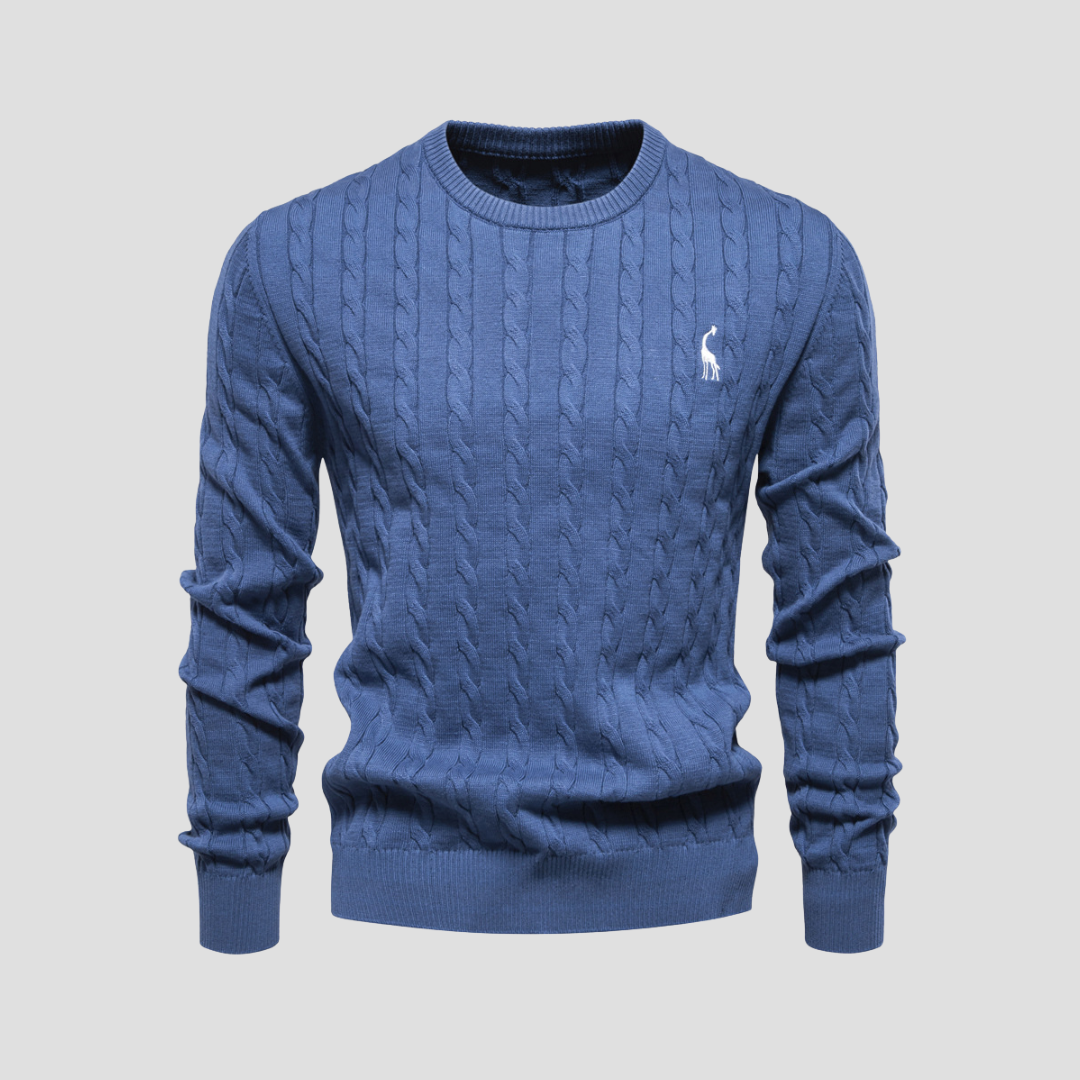 Dunverre | Men’s Cotton Cable Knit Jumper