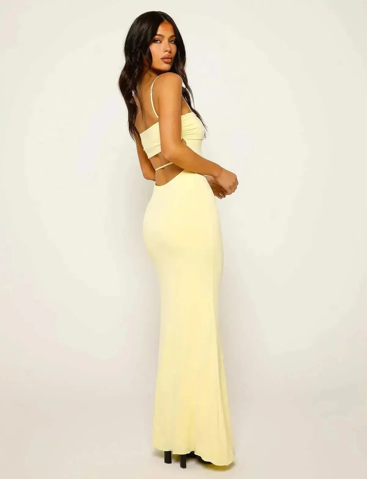 Isla | Women’s Backless Bodycon Maxi Dress
