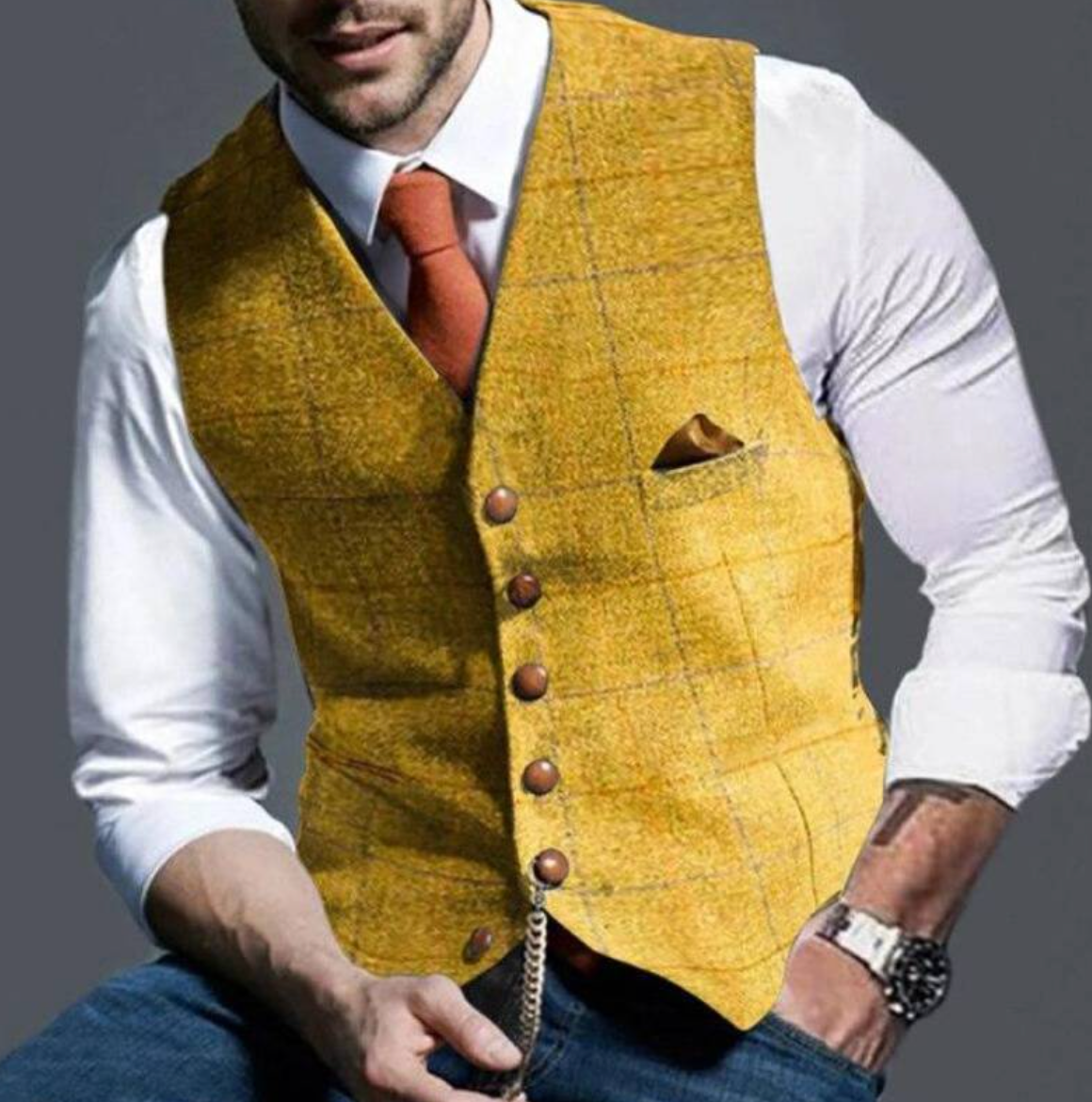 Craig | Men’s Elegant Plaid Vest