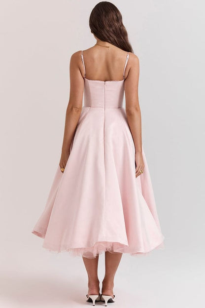 Arlena | Corset-Style Sleeveless Midi Dress