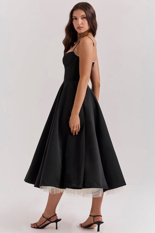 Arlena | Corset-Style Sleeveless Midi Dress