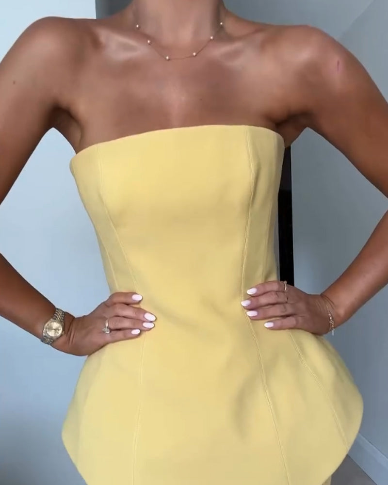 Soleil Marquise | Women’s Two-Piece Peplum and Maxi Set