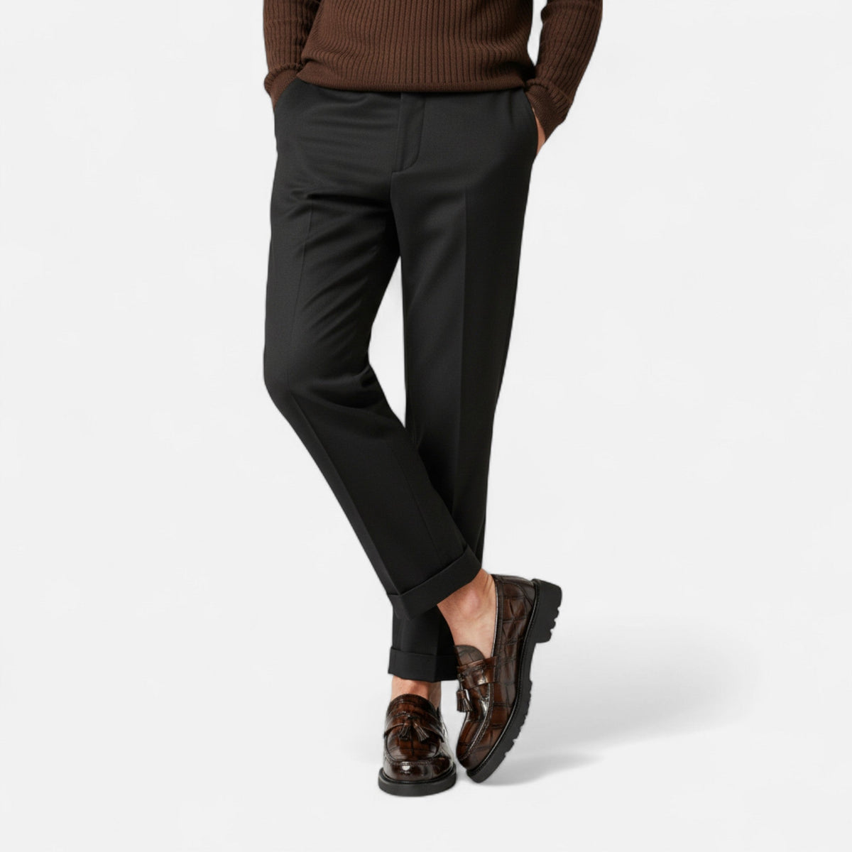 Javrin | Men’s Vintage-Fringe Loafers