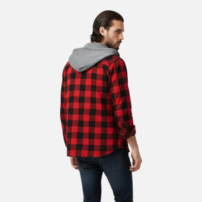 Ruxander | Men’s Button-Up Hooded Sweater