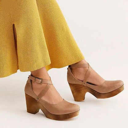 Serenity | Women’s Leather Wedge Heel Shoes