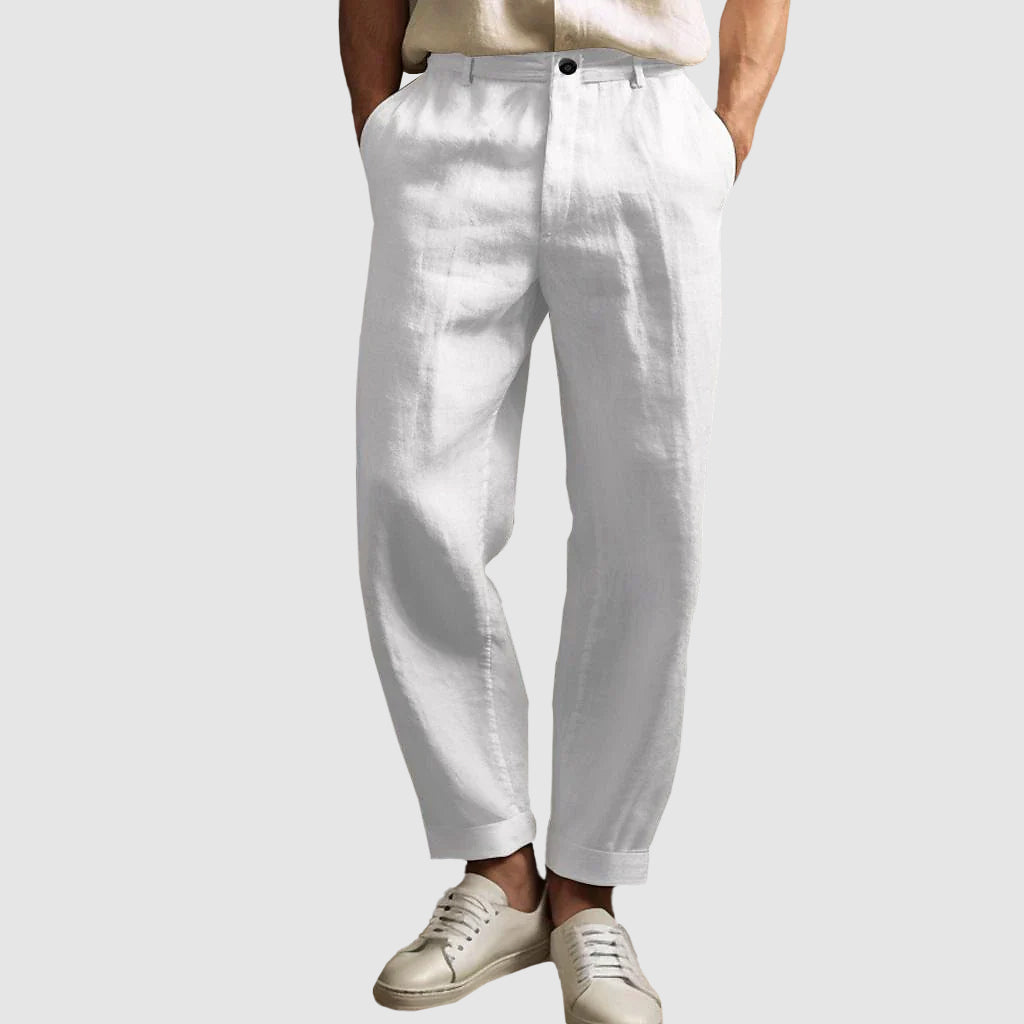 Austin | Men’s Linen Straight Cut Pants