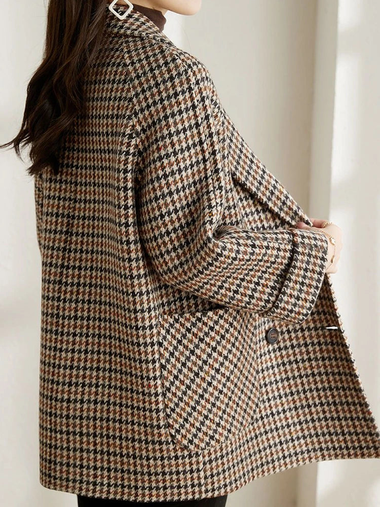 Vera | Women’s Oversized Houndstooth Blazer