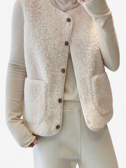 Marisol | Women’s Sleeveless Button-Down Gilet Vest