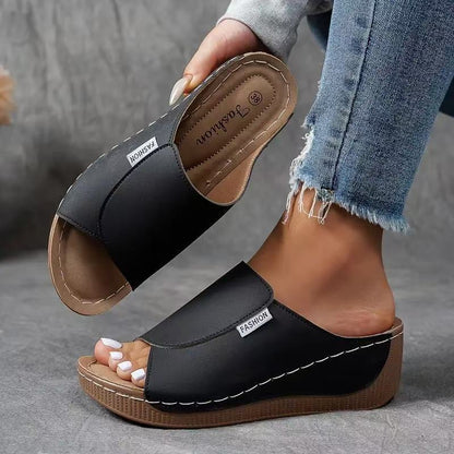 Amy | Women’s Slip-On Wedge Sandals